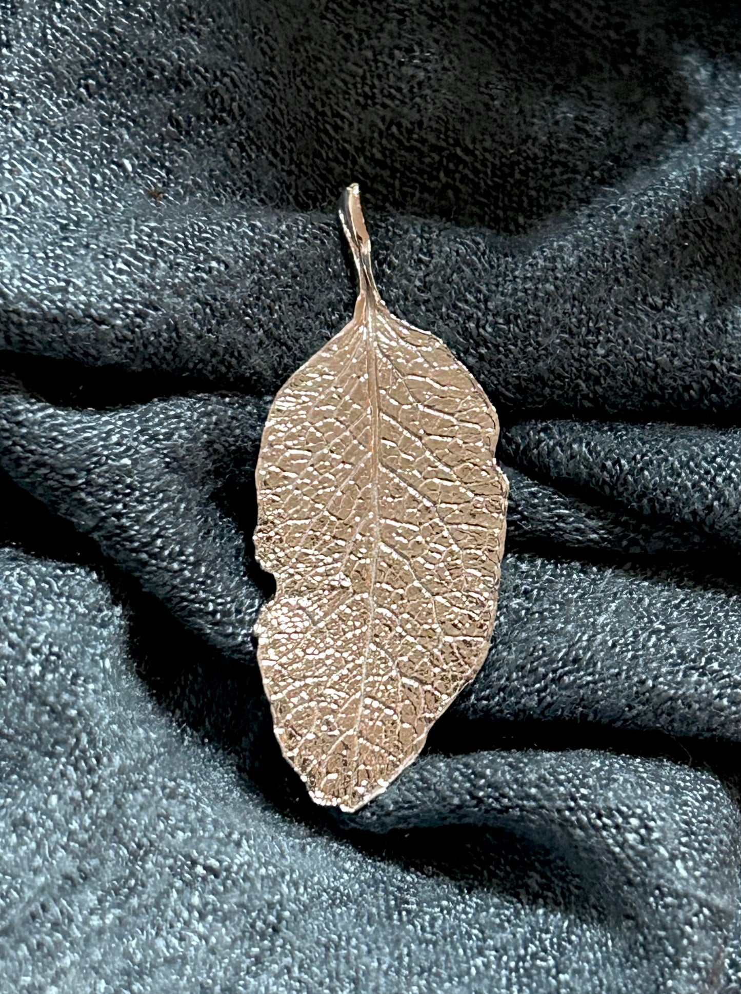 Sage leaf brooch