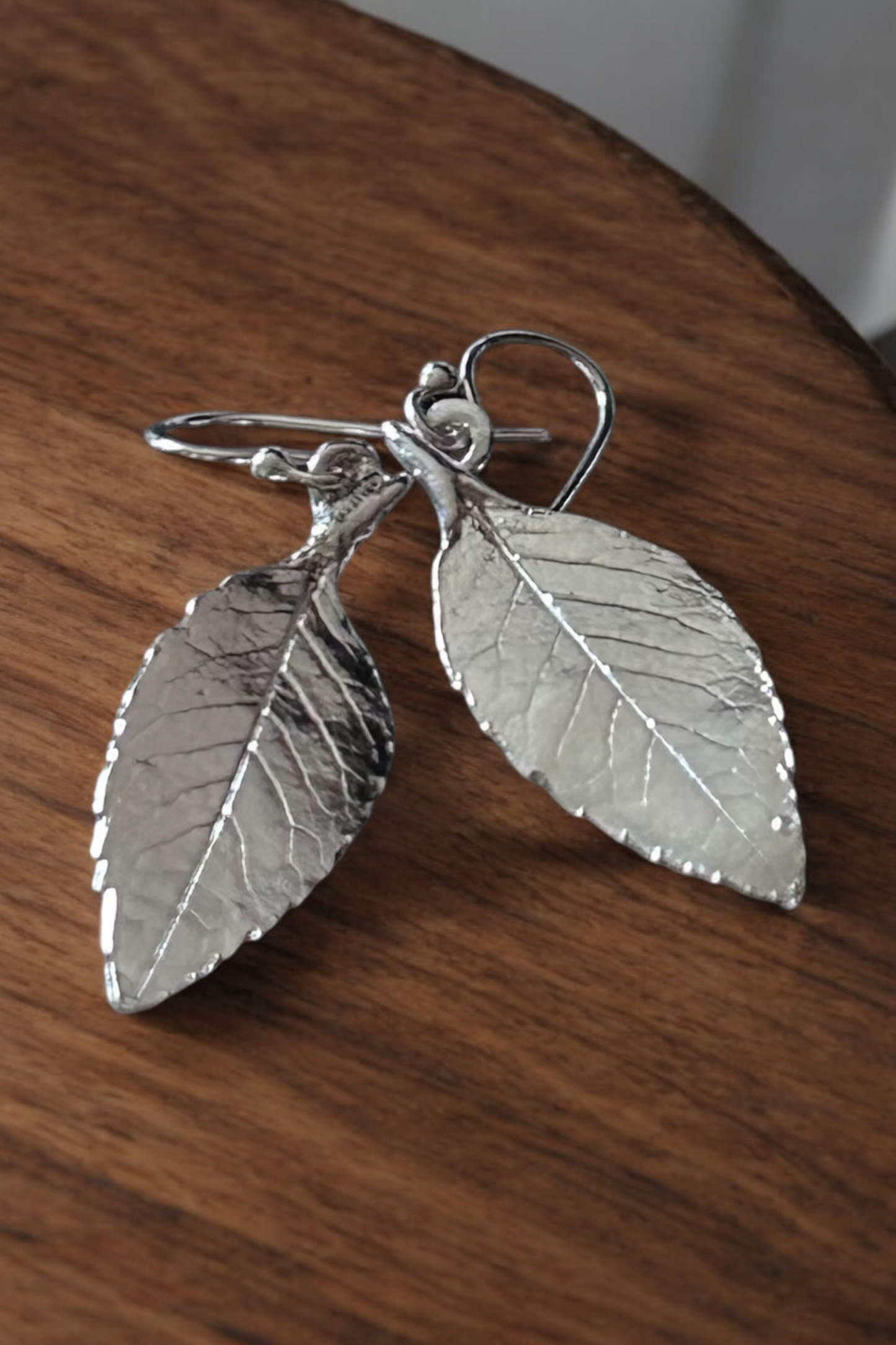 Rose leaf earrings (large)